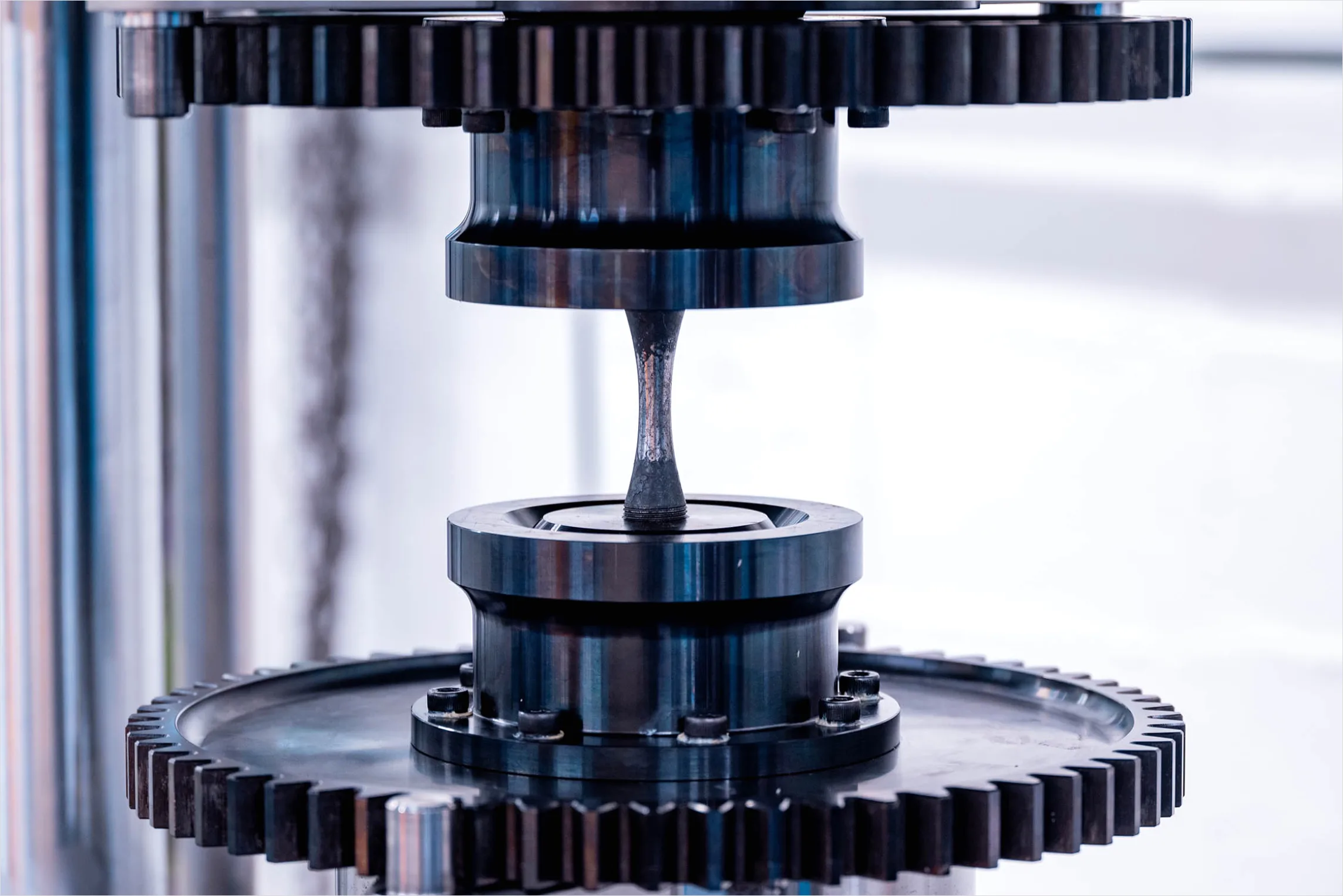 Technische Pruefung Von Maschinenbauteilen Foto