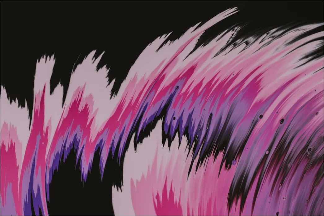 Detail Abstrakte Wellen In Lila Und Rosa Number 12