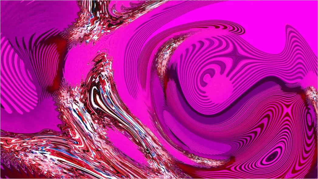 Detail Abstrakte Wellen In Lila Und Rosa Number 6