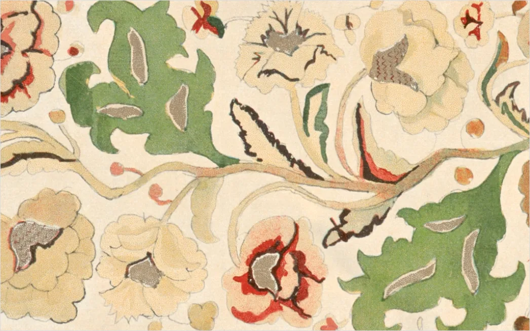 Detail Blumenmuster Mit Natürlichen Farben Number 10