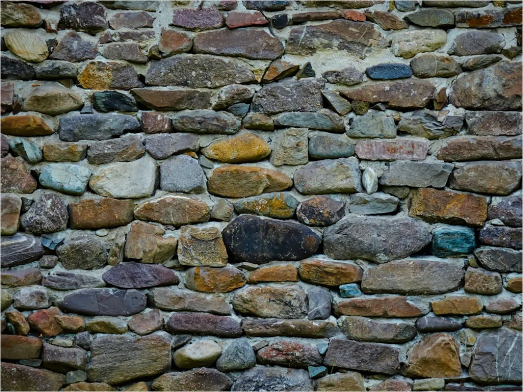 Braune Steinwand Im Mediterranen Stil Dc04