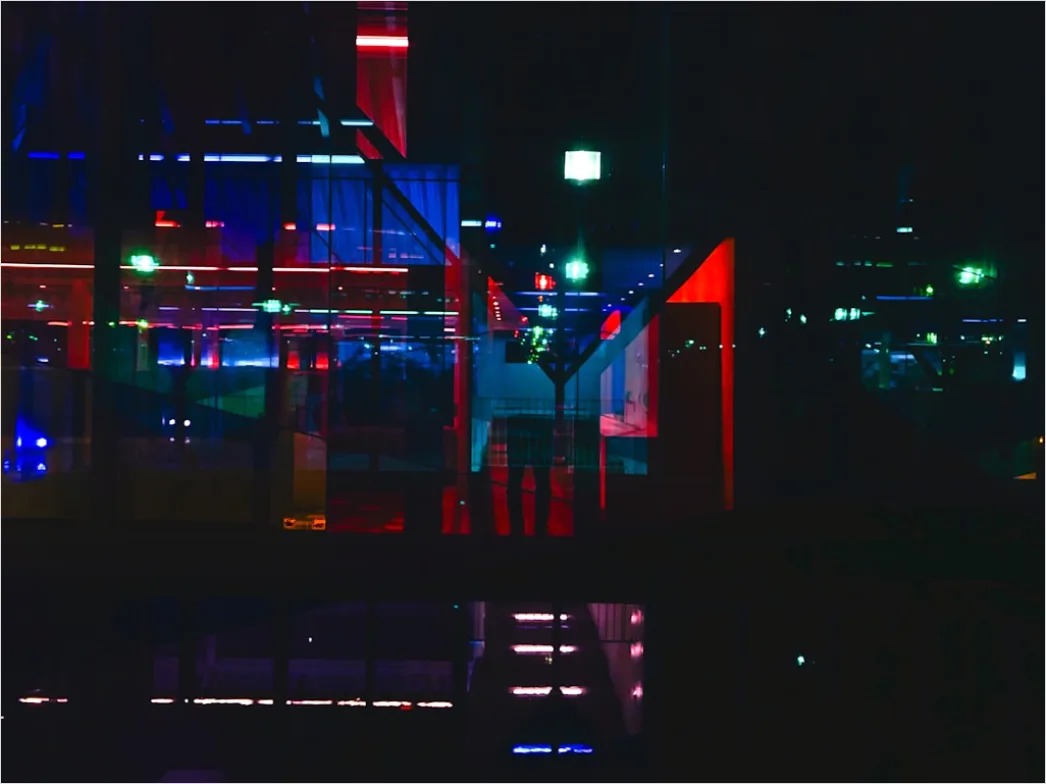 Detail Cyberpunk Hintergrund Mit Bunten Neonlichtern Number 10