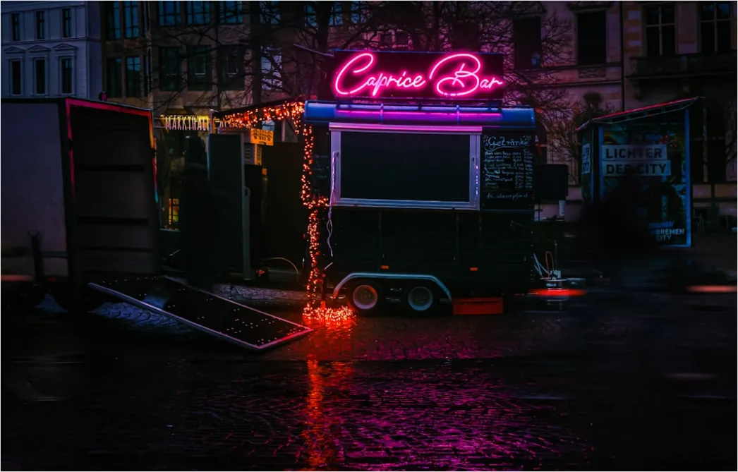 Detail Cyberpunk Hintergrund Mit Bunten Neonlichtern Number 12