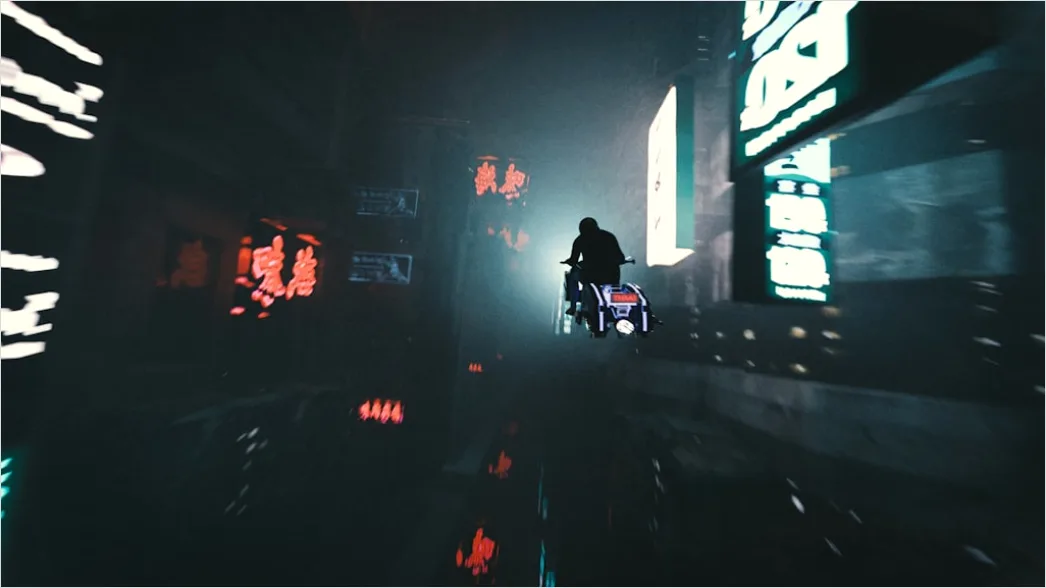 Detail Cyberpunk Hintergrund Mit Bunten Neonlichtern Number 4