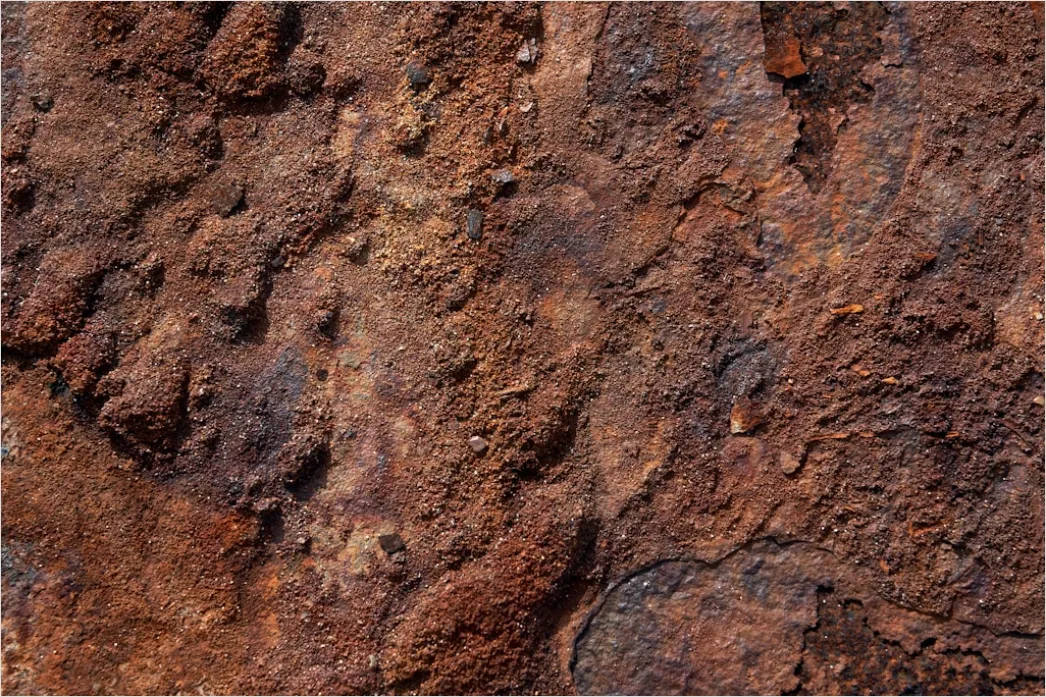Detail Dunkle Eisenwand Mit Rostflecken Number 14