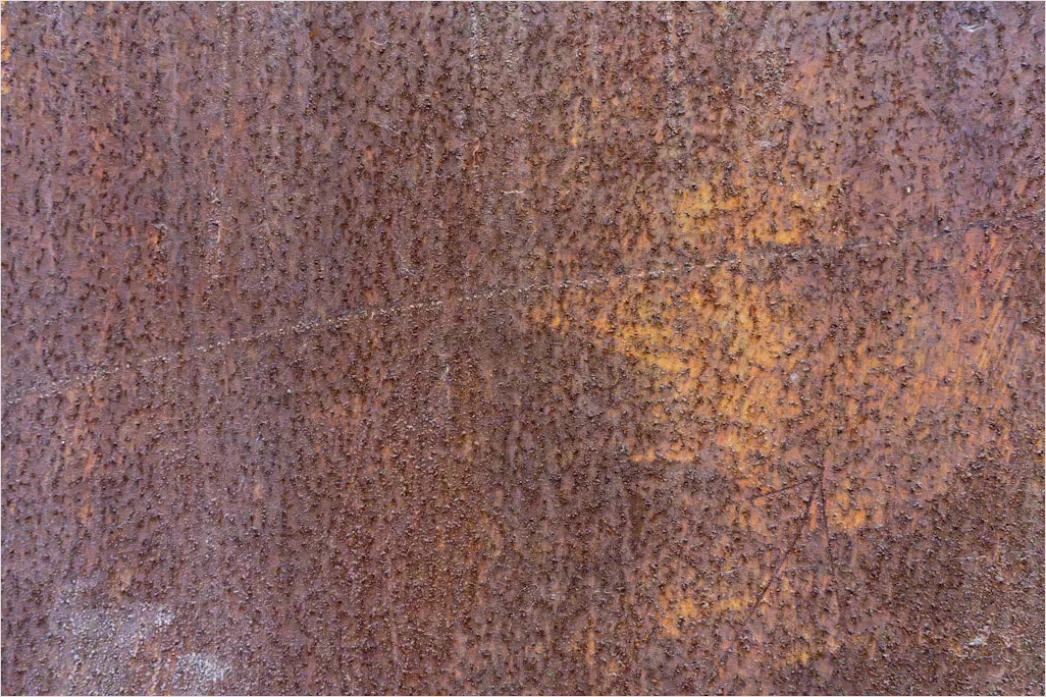 Detail Dunkle Eisenwand Mit Rostflecken Number 3