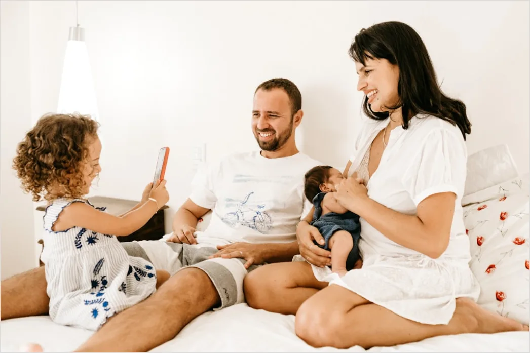 Familienvater Kocht Mit Kindern Foto 73fc