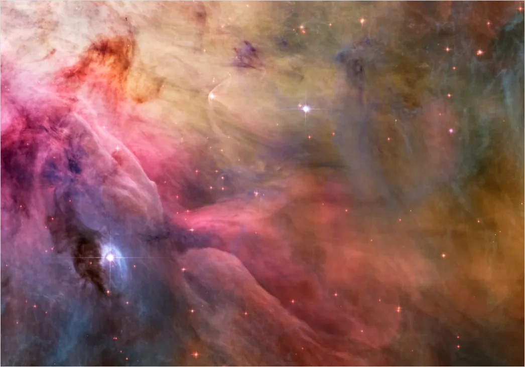 Farbige Nebel Im Weltraum Als Hintergrund B645
