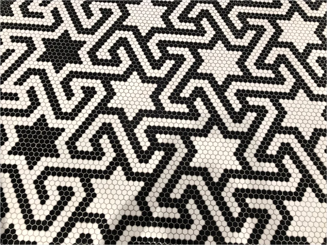 Detail Geometrisches Muster In Schwarz Und Weiß Number 2