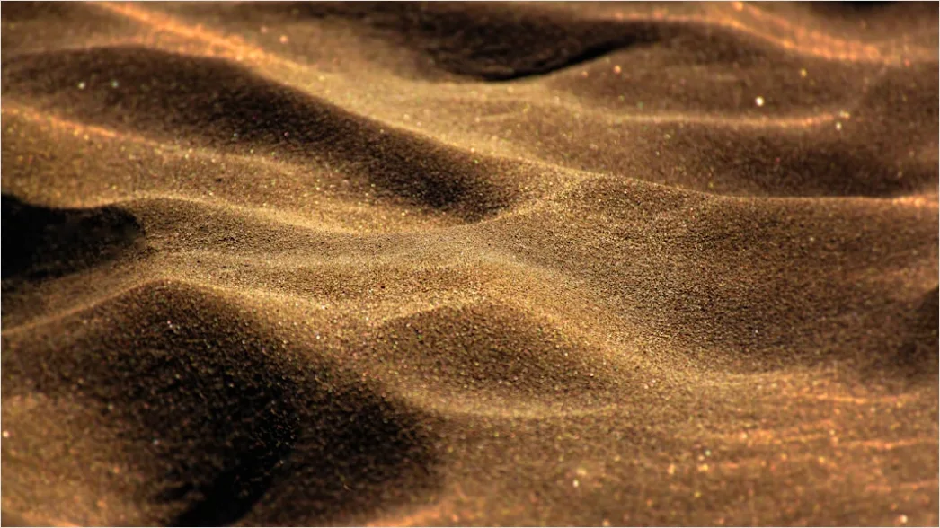 Goldener Sand Mit Natuerlichen Wellen A885
