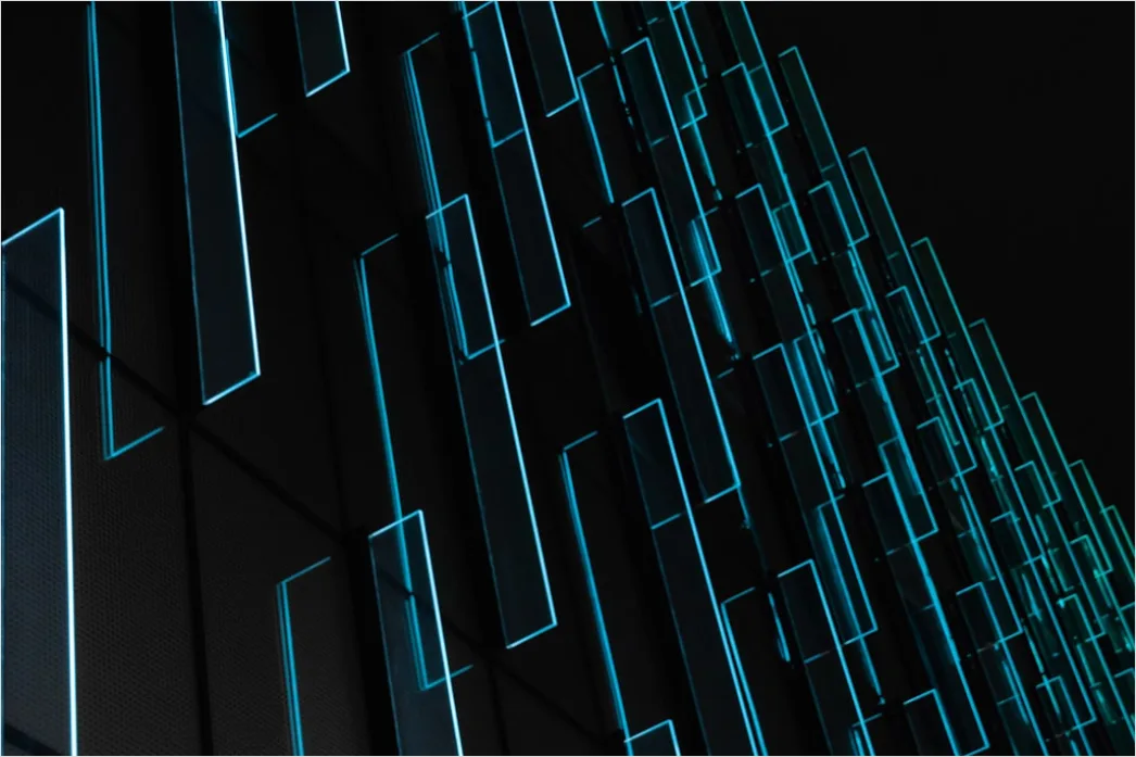 Leuchtende Linien Fuer Technologie Hintergrund Ee58