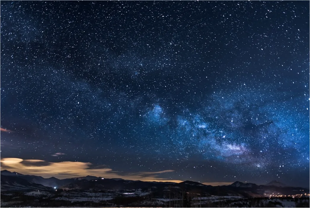 Nachtlicher Himmel Mit Sternschnuppen 3cdc
