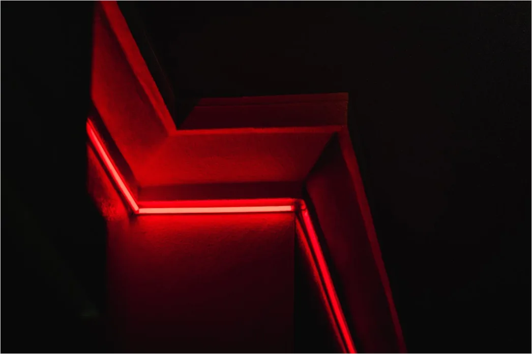 Detail Neonfarbene Geometrische Formen Im Dunkeln Number 11