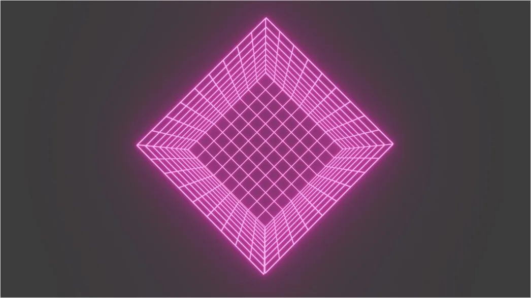 Detail Neonfarbene Geometrische Formen Im Dunkeln Number 15