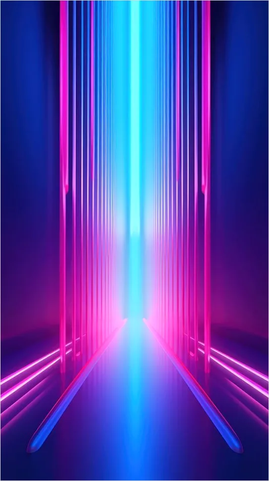 Neonlicht Hintergrund In Blau Und Pink 4b30