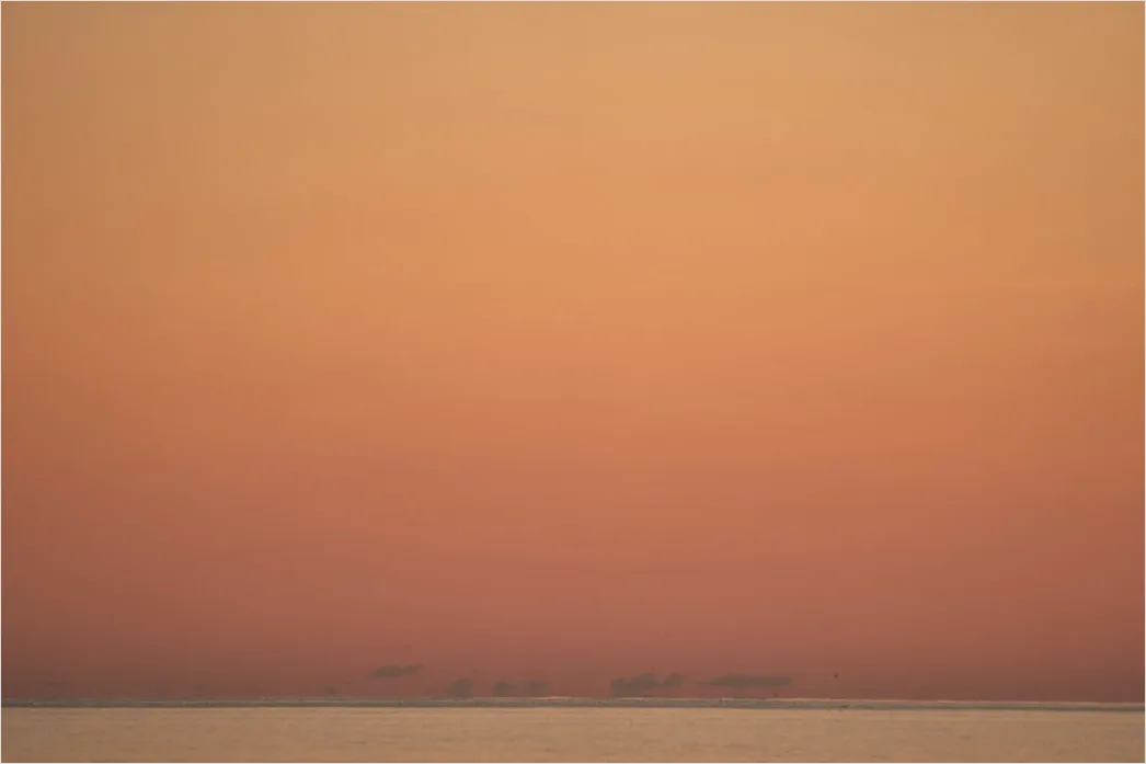 Detail Orangefarbener Himmel über Dem Horizont Number 11