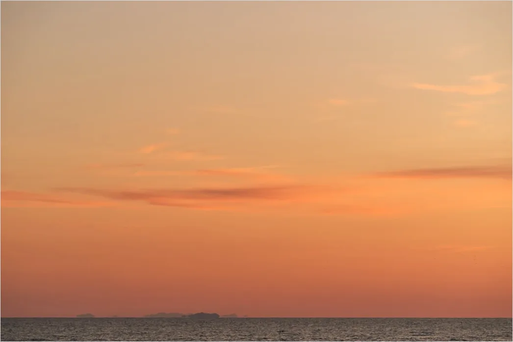 Detail Orangefarbener Himmel über Dem Horizont Number 15