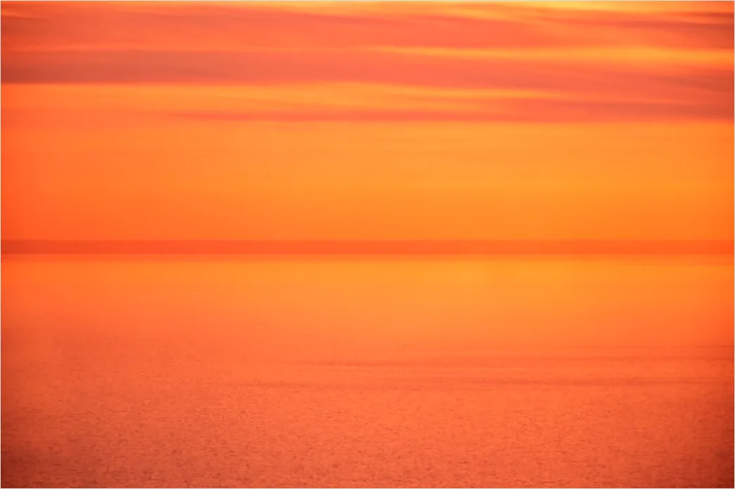 Detail Orangefarbener Himmel über Dem Horizont Number 4