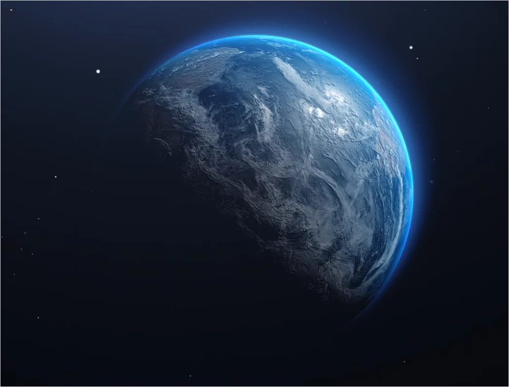Planet Im Weltraum Als Digitaler Hintergrund D180
