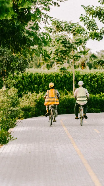 Rentner Beim Fahrradfahren Im Park Bild 1291