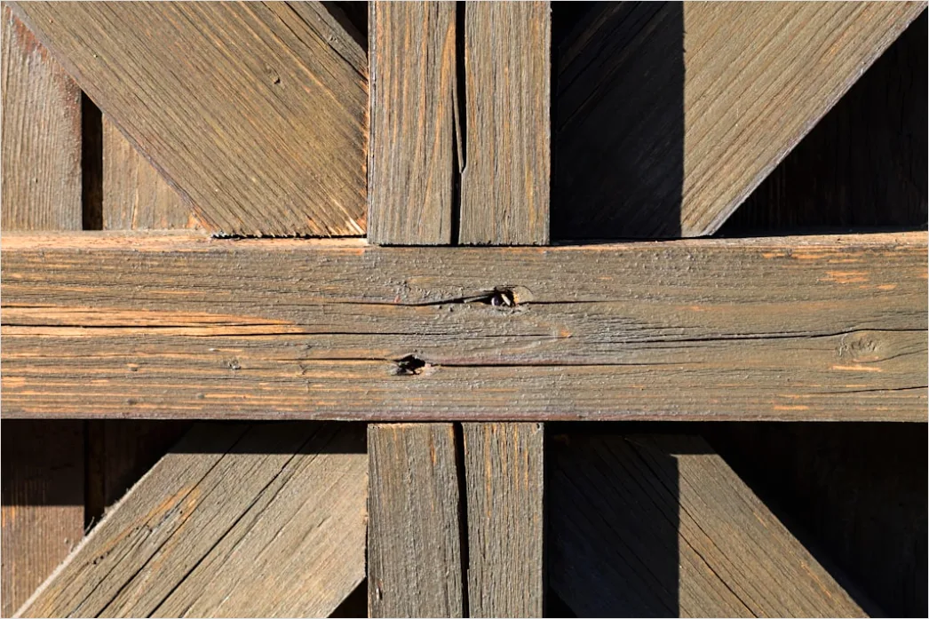 Detail Rustikale Holzwand Mit Sichtbaren Nägeln Number 16