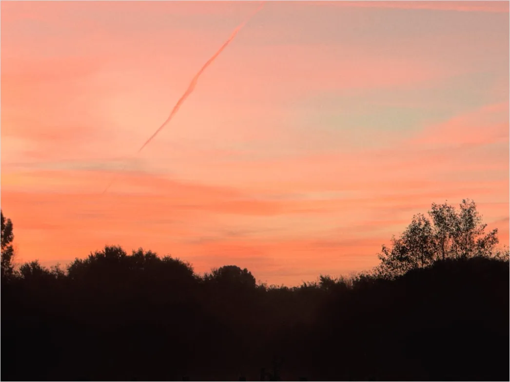 Detail Sonnenuntergang Himmel In Rosa Und Orange Number 10