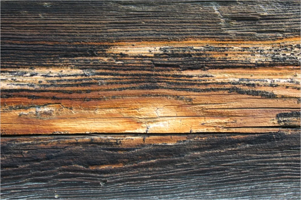 Detail Verwittertes Holz Mit Rissen Und Patina Number 9