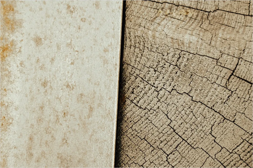Detail Verwittertes Holz Mit Rissen Und Patina Number 2