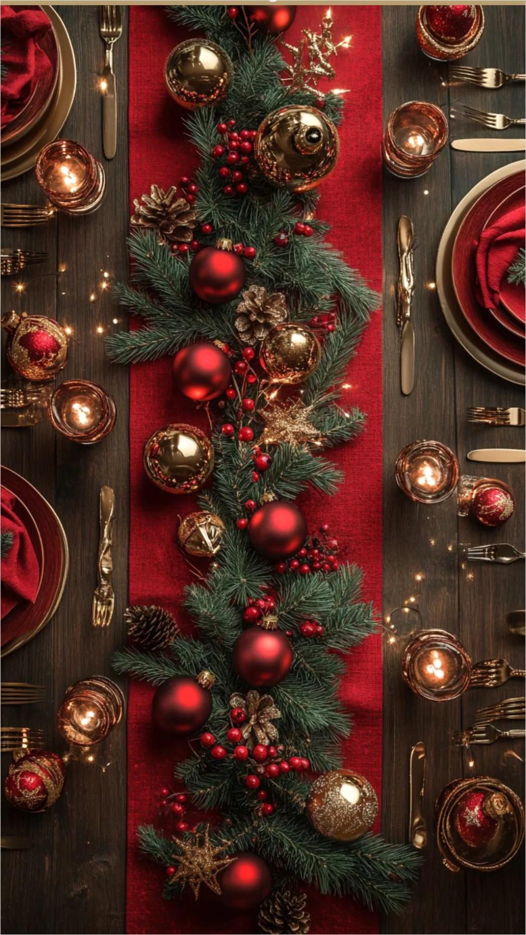 Detail Weihnachtliches Bokeh In Rot Und Gold Number 10