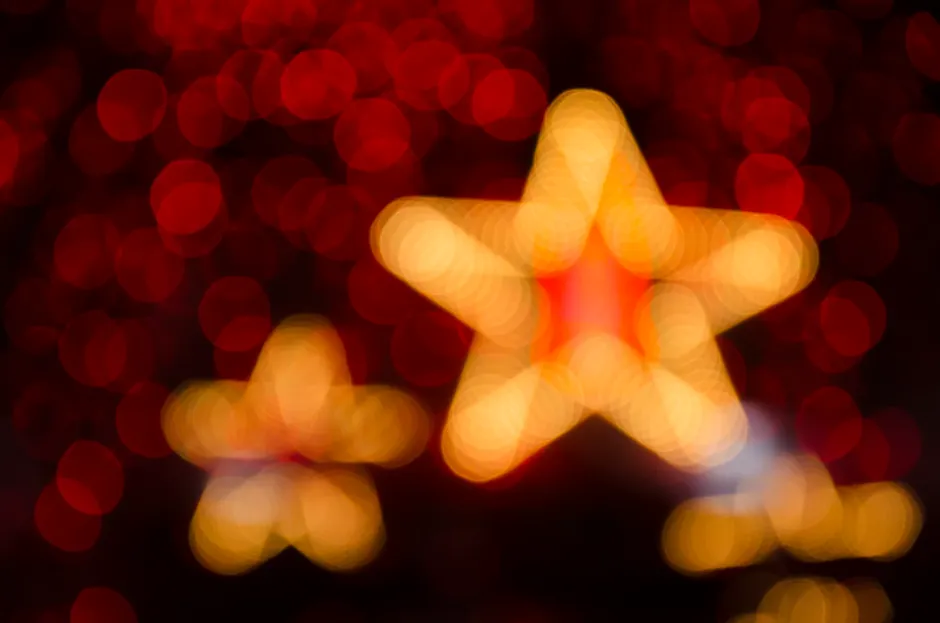 Detail Weihnachtliches Bokeh In Rot Und Gold Number 20