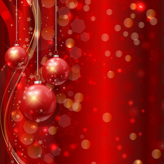 Detail Weihnachtliches Bokeh In Rot Und Gold Number 5