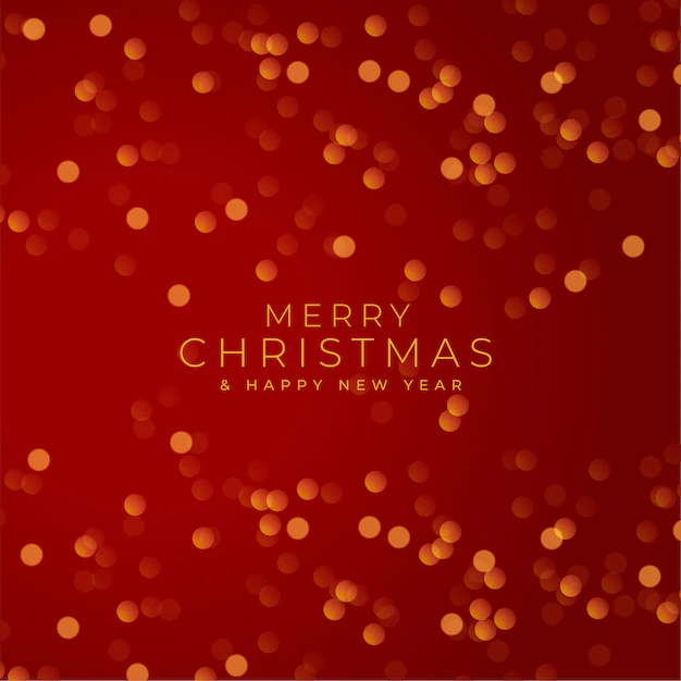 Detail Weihnachtliches Bokeh In Rot Und Gold Number 6