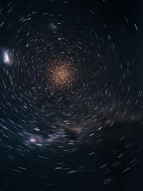 Detail Abstrakter Weltraum Hintergrund Mit Galaxie Number 7
