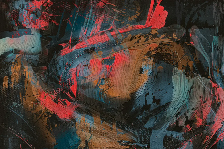 Detail Background Abstrak Gangguan Digital Number 19