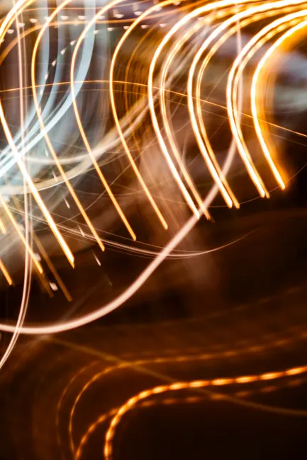 Detail Dynamische Lichtlinien In Dunkler Umgebung Number 5