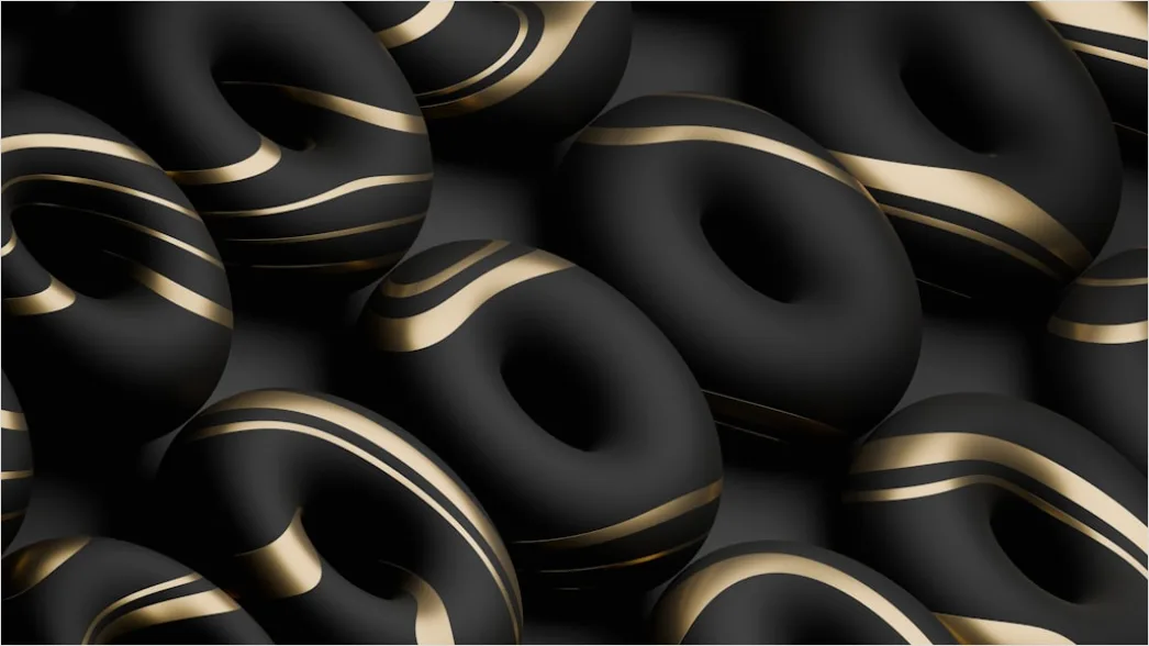 Detail Edler Hintergrund In Schwarz Und Gold Number 4