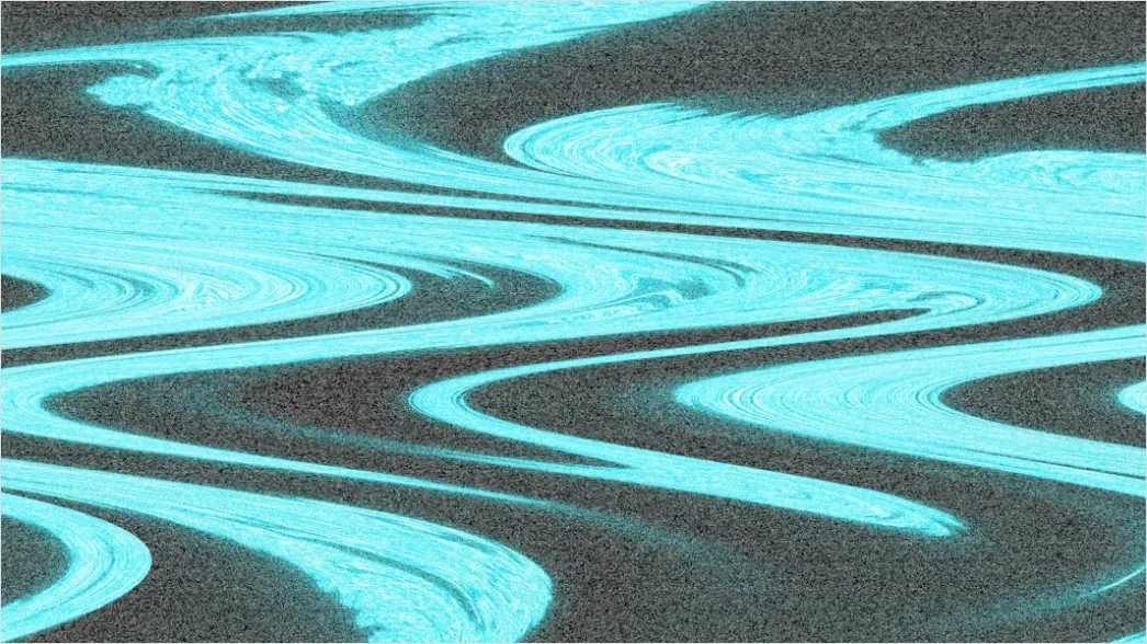 Detail Flüssige Linien In Blau Und Türkis Number 12