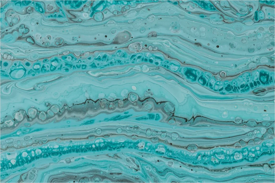 Detail Flüssige Linien In Blau Und Türkis Number 14