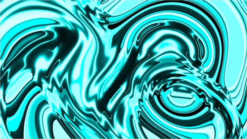 Detail Flüssige Linien In Blau Und Türkis Number 17