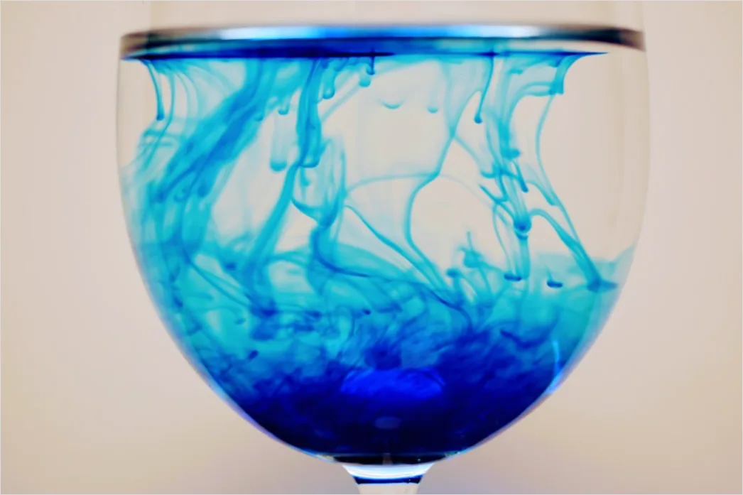 Detail Flüssige Linien In Blau Und Türkis Number 3