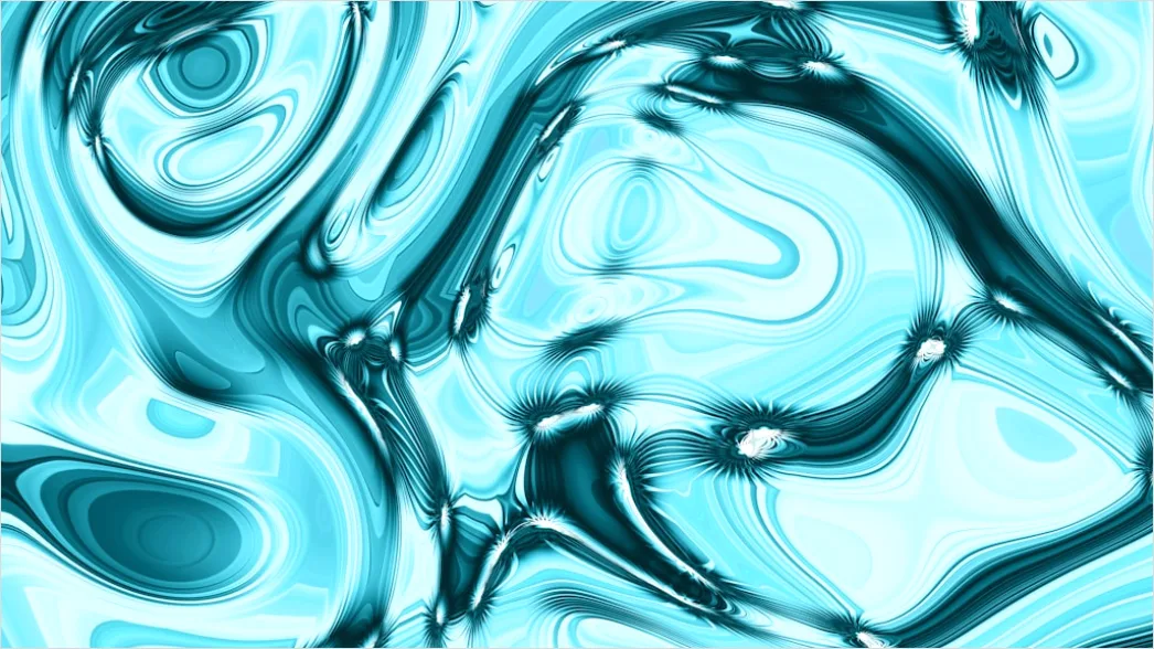 Detail Flüssige Linien In Blau Und Türkis Number 8