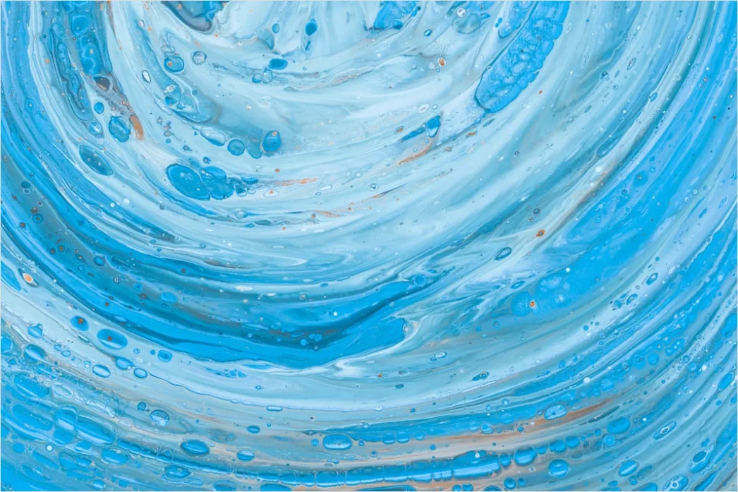 Detail Flüssige Linien In Blau Und Türkis Number 10