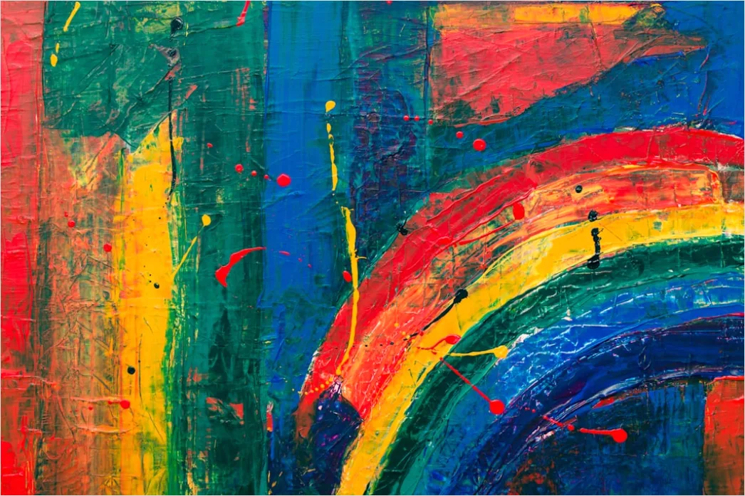 Gambar Abstrak Pelangi Cair E6bd