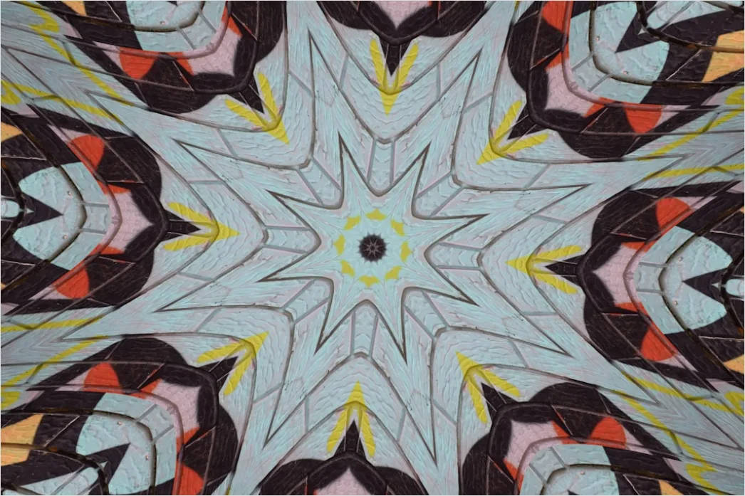 Gambar Abstrak Pola Kaleidoskop 8c8a