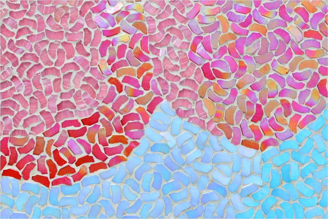 Detail Gambar Abstrak Pola Mosaik Number 4