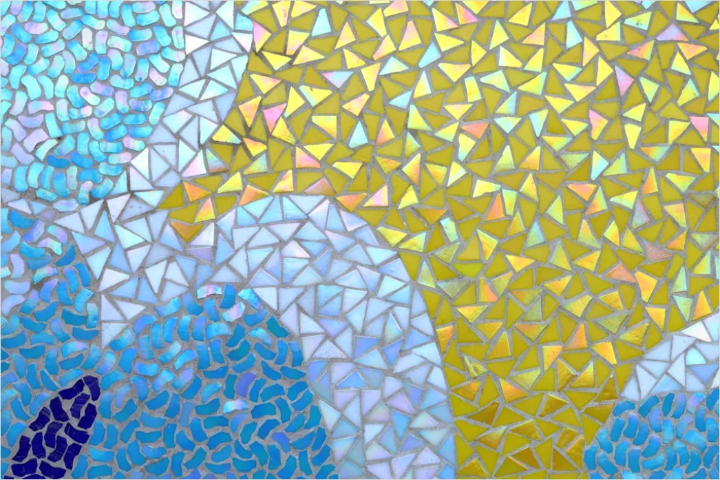 Detail Gambar Abstrak Pola Mosaik Number 3