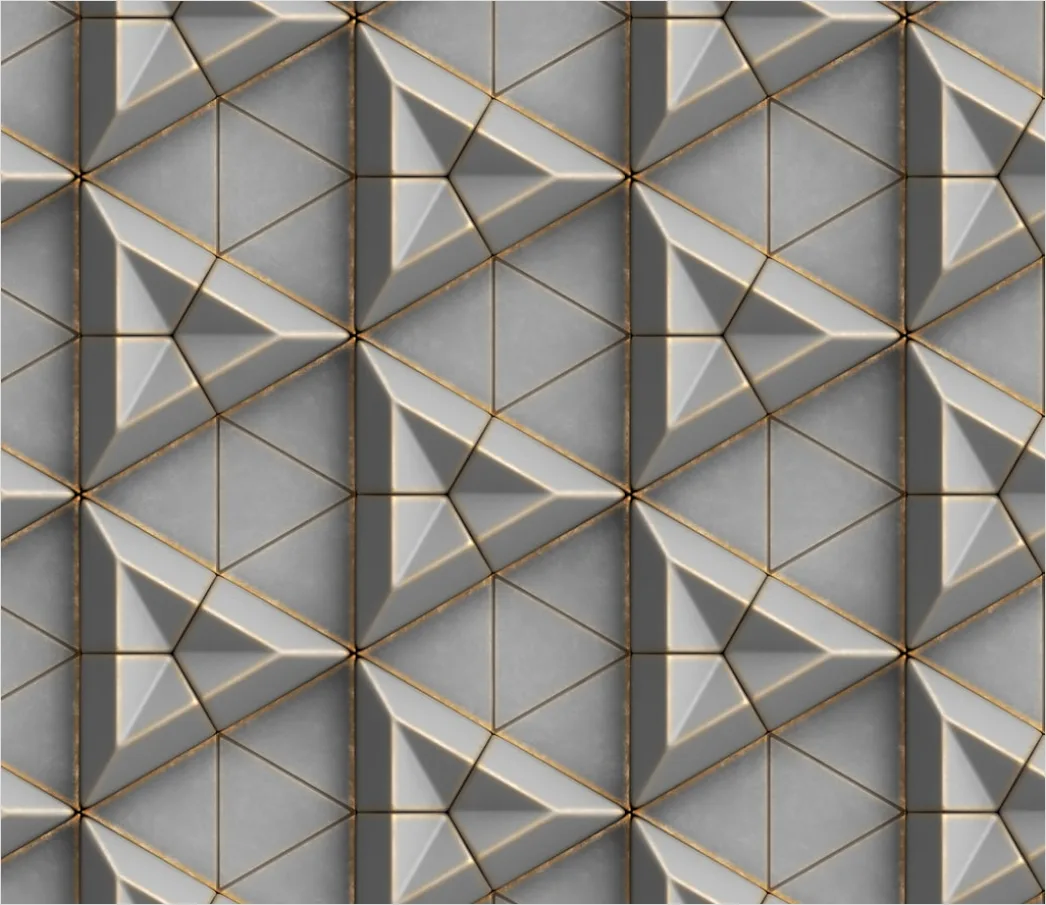 Geometrisches Design Mit Goldenen Formen 7c15
