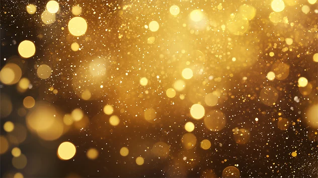 Detail Goldene Partikel Als Festlicher Hintergrund Number 2