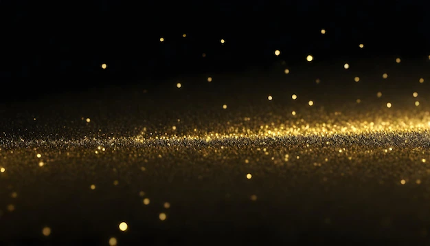 Detail Goldene Partikel Als Festlicher Hintergrund Number 5