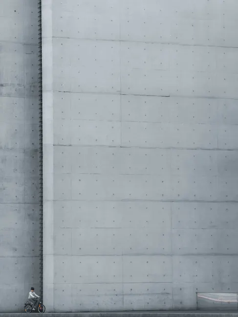 Detail Minimalistische Betonwand In Hellgrau Number 5